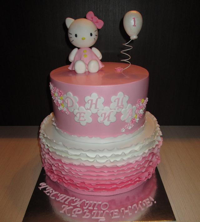 Hello Kitty Cake - Decorated Cake By Sansil (silviya - Cakesdecor