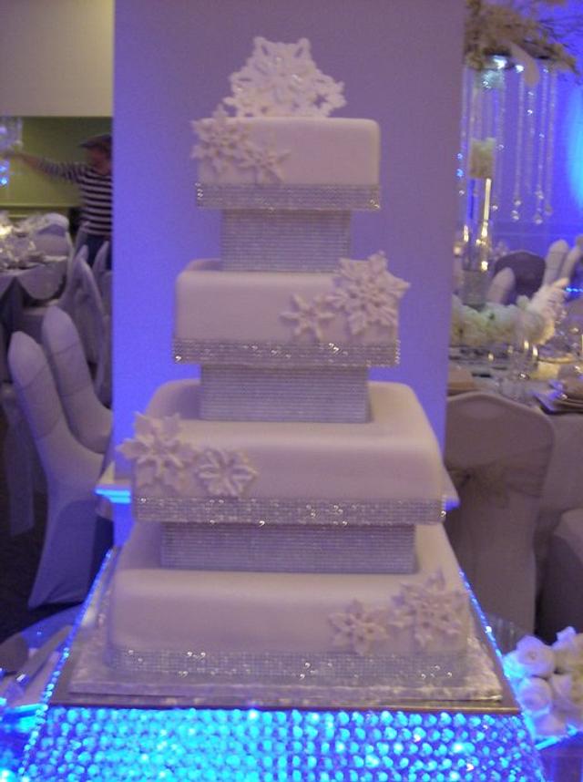 Snowflake Wedding cake