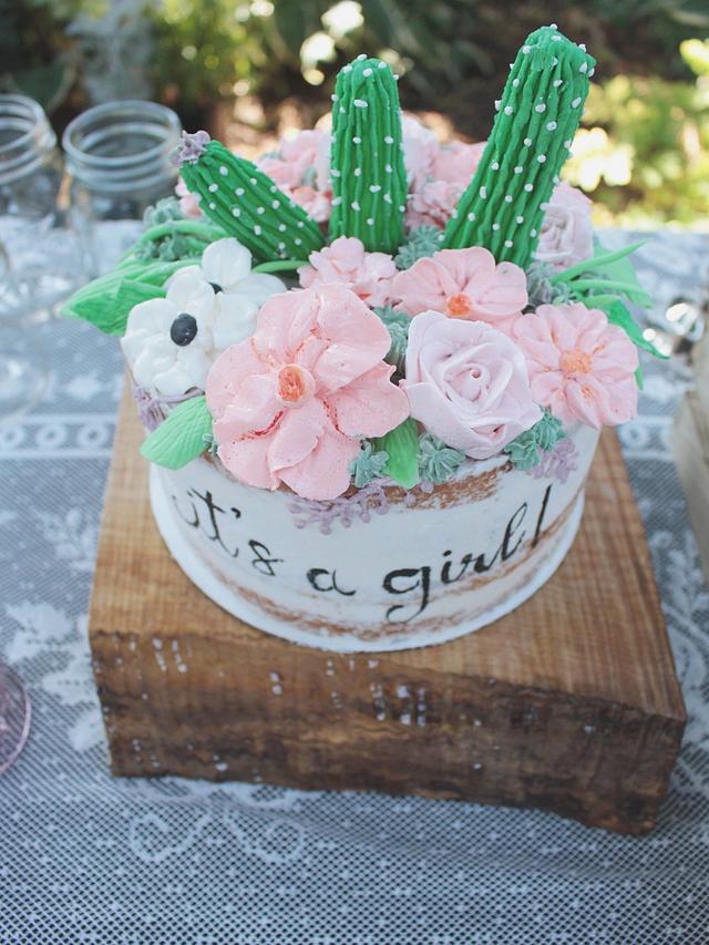 Boho Baby Shower Cake - Cake by Rachel~Cakes - CakesDecor