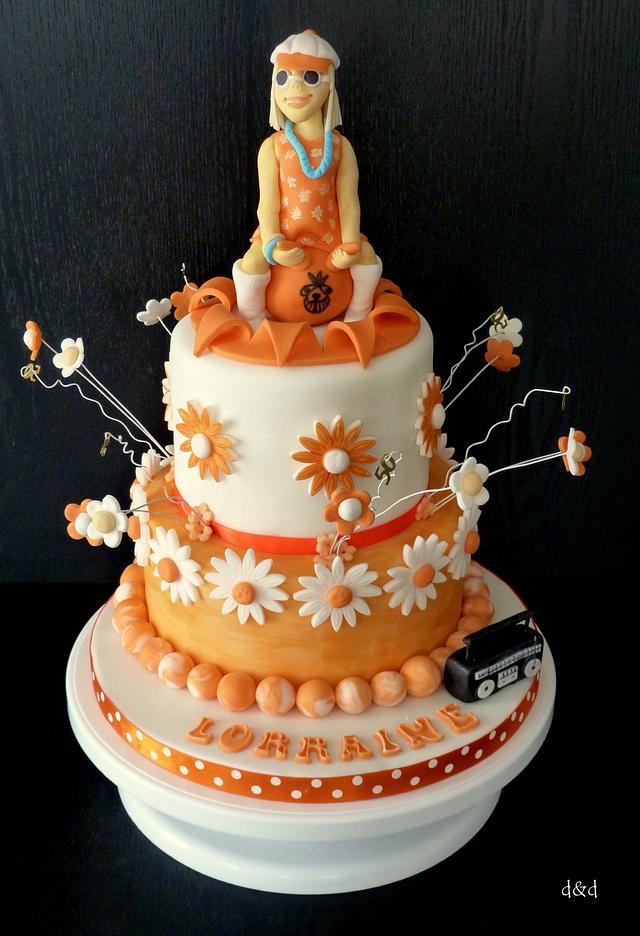 60s 70s 80s Fun Birthday Cake Cake By Cakesdecor