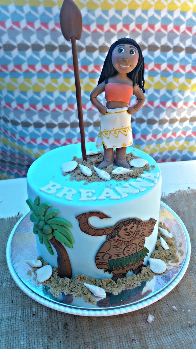 Moana Themed Cake Cake By Love For Sweets Cakesdecor