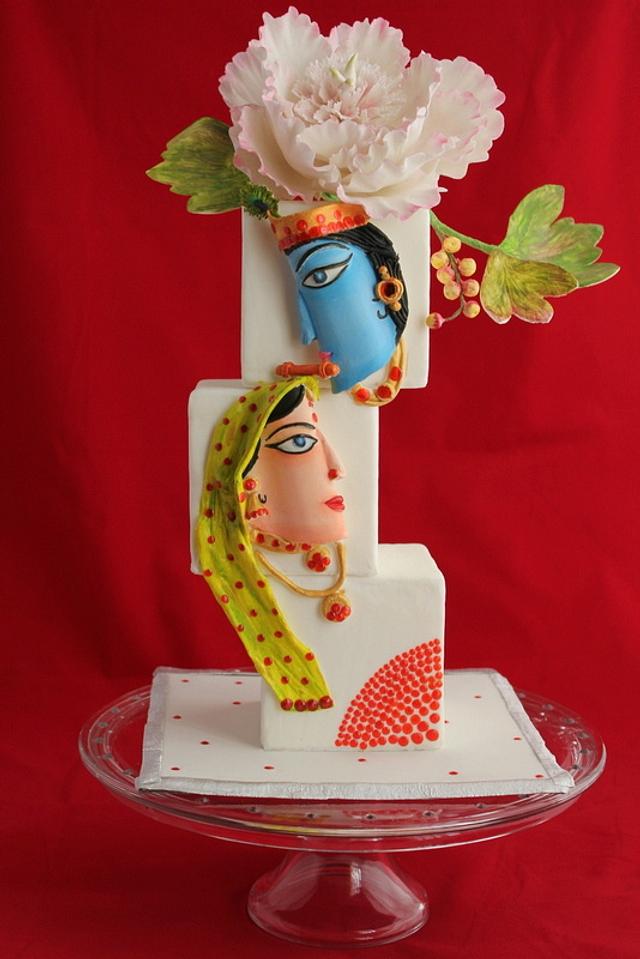 Radha krishna A Divine love story !! Decorated Cake CakesDecor