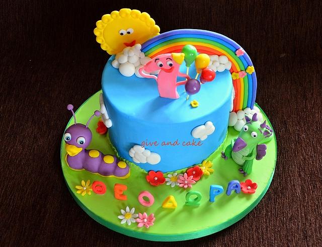 Baby tv - Decorated Cake by giveandcake - CakesDecor