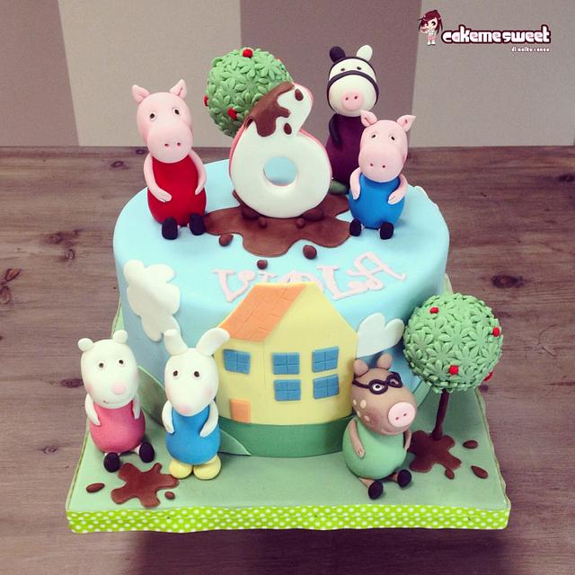 Peppa pig cake - Decorated Cake by Naike Lanza - CakesDecor