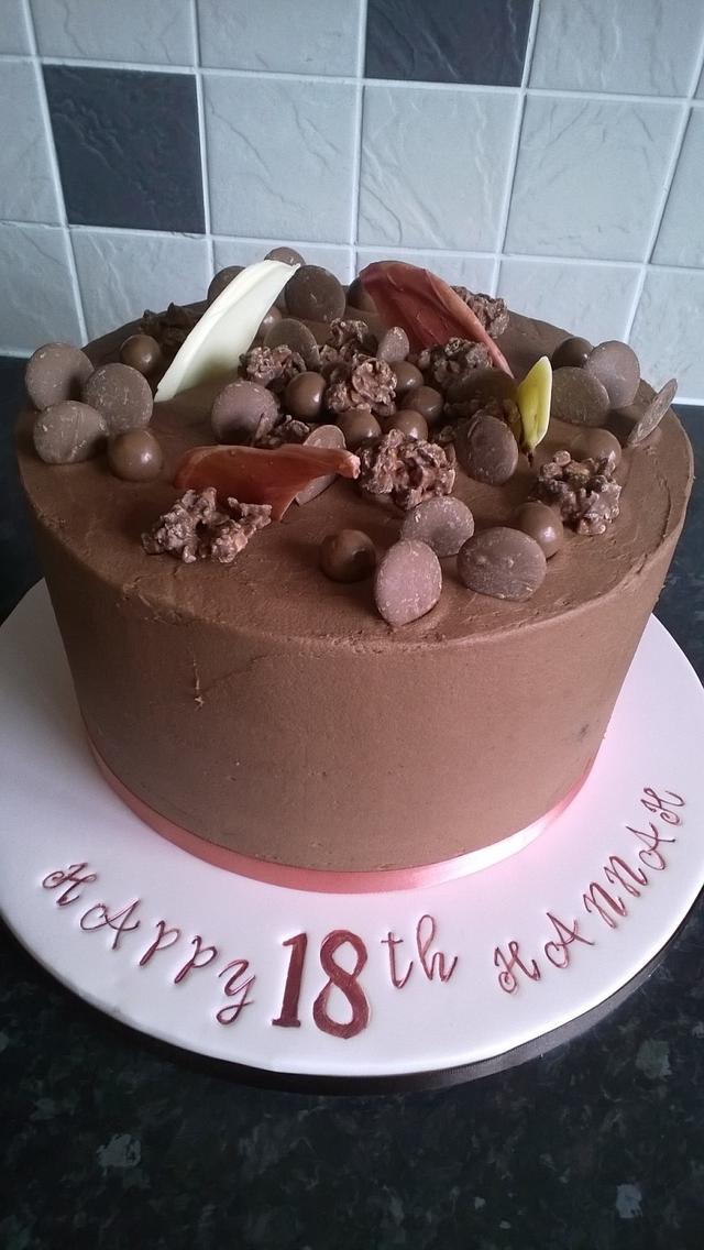 All the Chocolate for an 18th birthday - Decorated Cake - CakesDecor