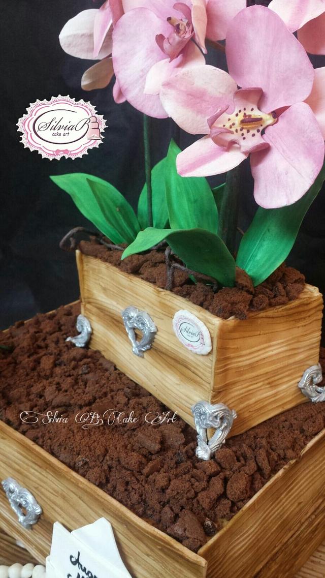 A Special birthday....with Sugar Orchid  Cake