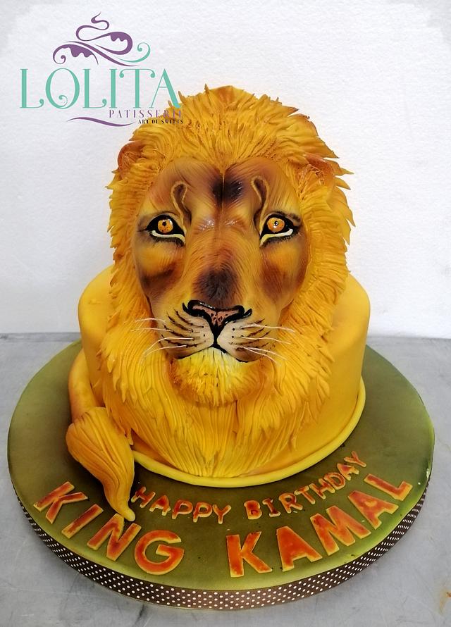 Lion cake - Decorated Cake by Patisserie Lolita - CakesDecor