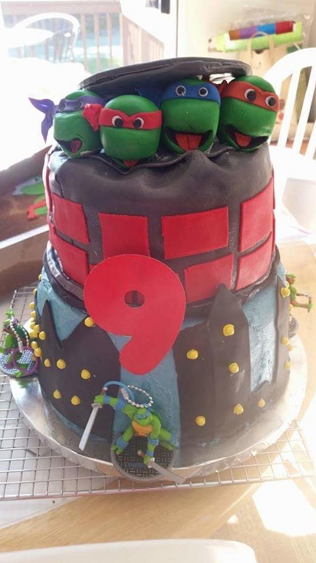 Ninja Turtle Cake - Decorated Cake by Cakeolicious - CakesDecor