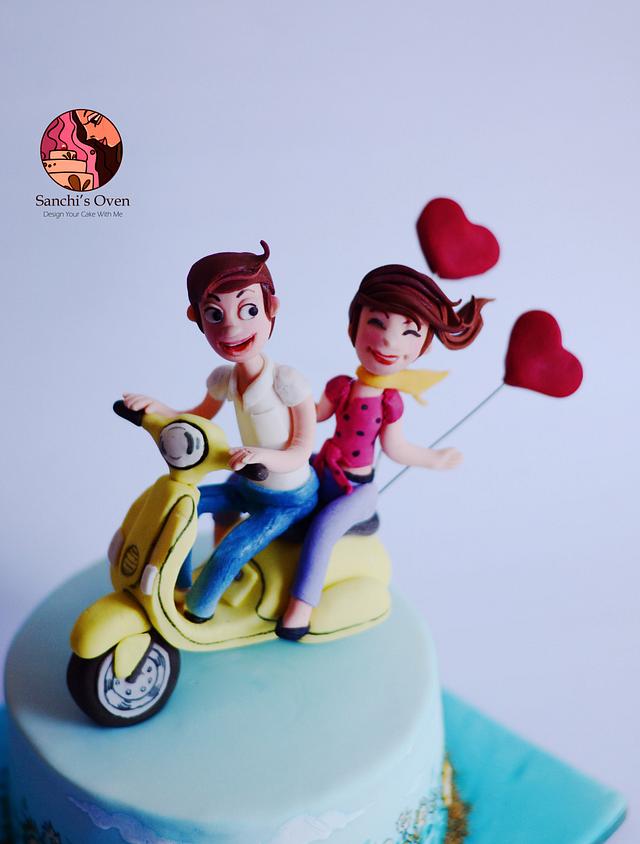 Anniversary Cake - Cake by Sanchita Nath Shasmal - CakesDecor