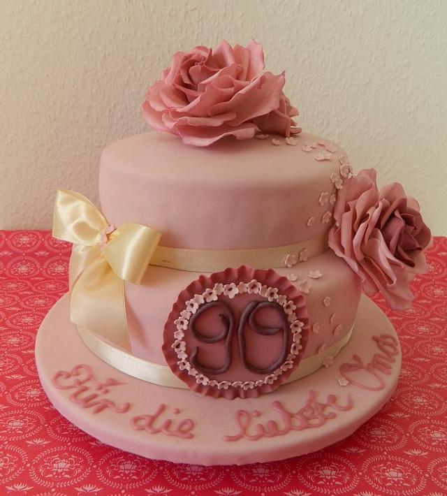 Grandmas 90th Birthday Decorated Cake By Anne Cakesdecor 