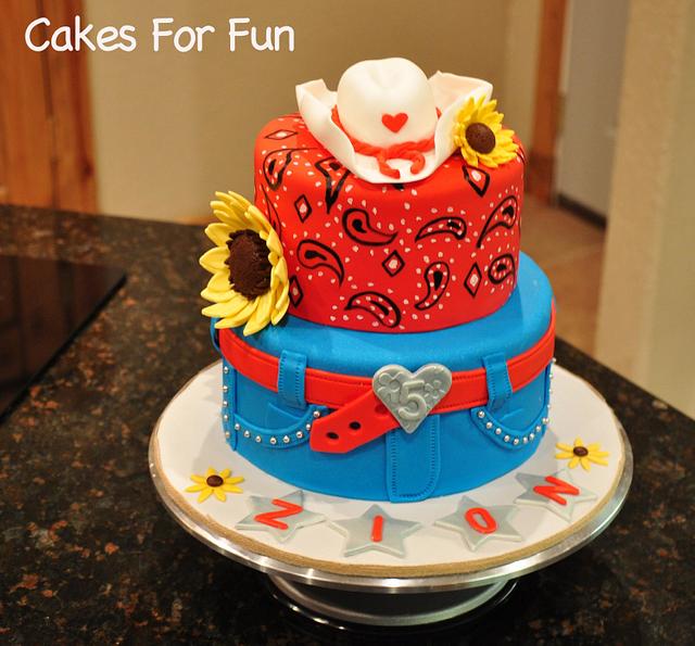 Cowgirl Birthday Cake - Decorated Cake By Cakes For Fun - CakesDecor