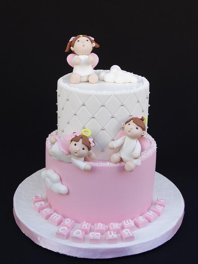 Christening Cake - Decorated Cake By Diana - Cakesdecor