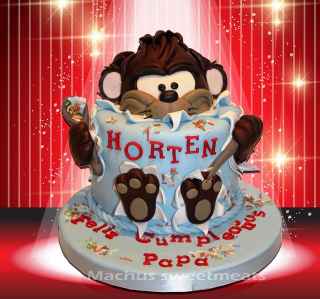 Tarta baby Taz, baby Taz cake - Cake by Machus sweetmeats - CakesDecor