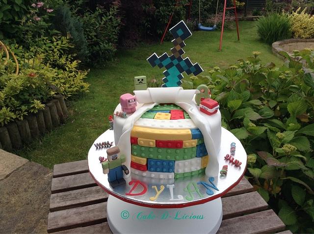 Lego/Minecraft Birthday Cake - Decorated Cake by Sweet - CakesDecor