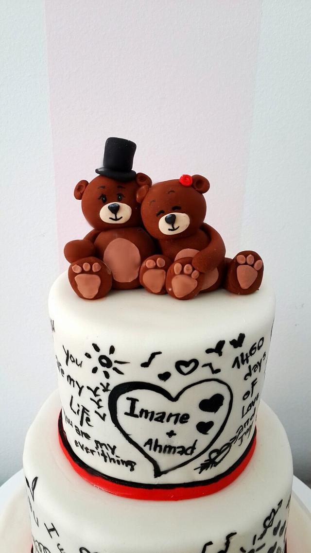 Love teddy bears - Decorated Cake by Sweetcakes - CakesDecor