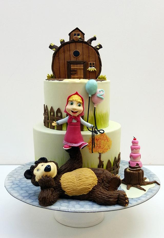 Masha and The Bear - Decorated Cake by SWEET architect - CakesDecor