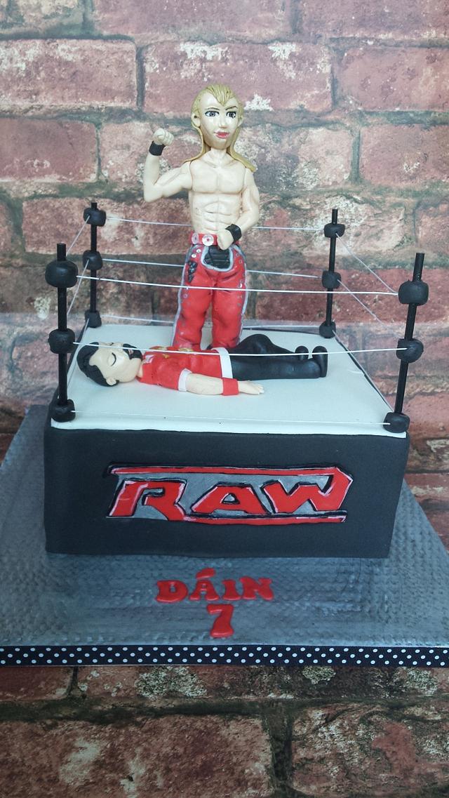 Wrestling Cake - Decorated Cake by Jenny Dowd - CakesDecor