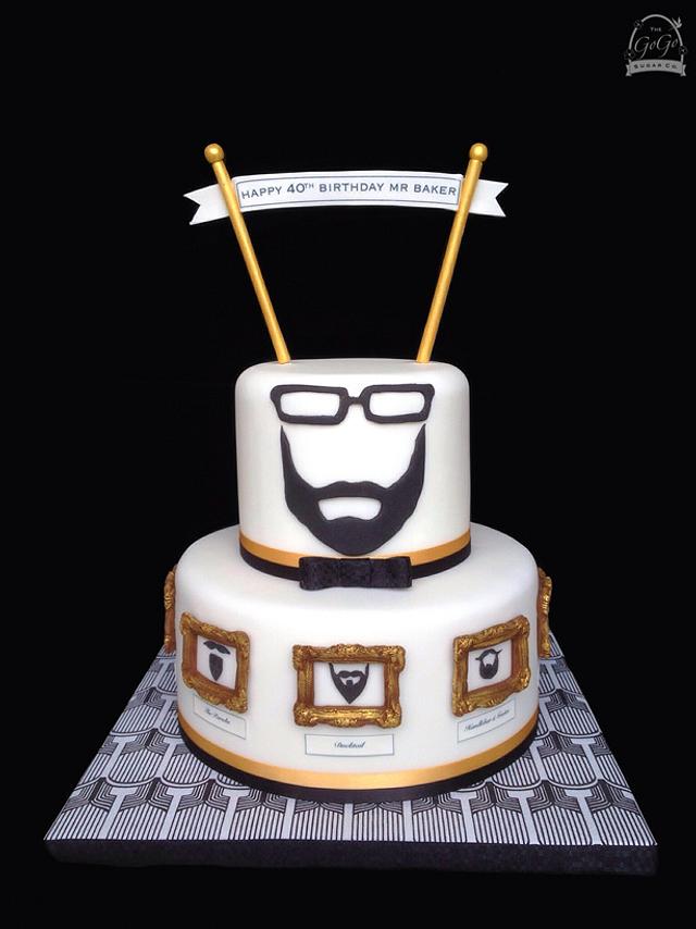 Had a great birthday with an amazing mustache cake!!!! I'm very blessed. :  r/beards