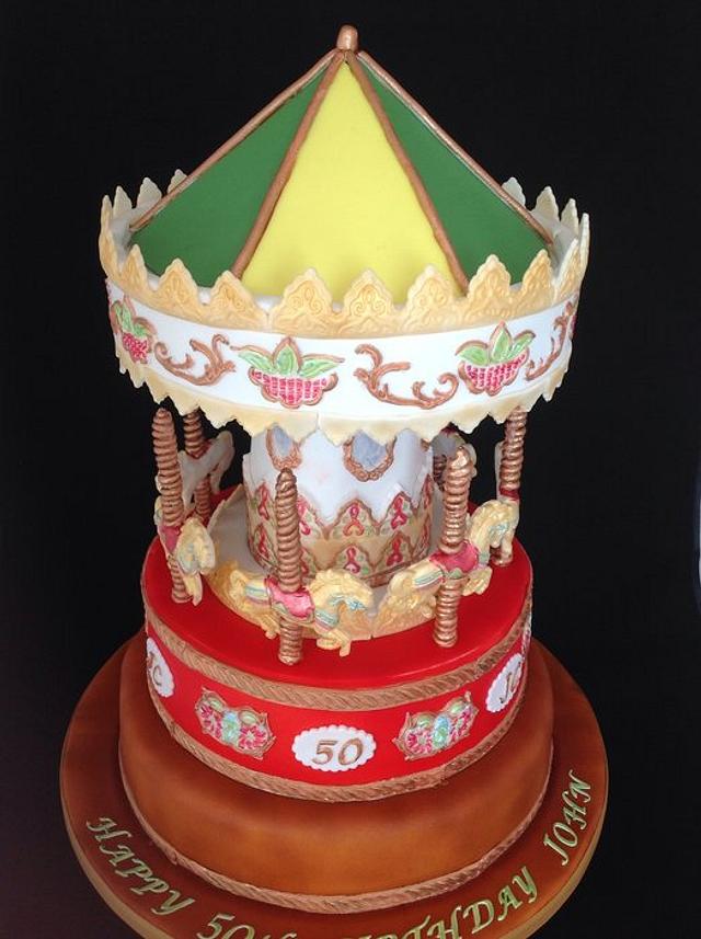 Carousel Cake Decorated Cake by Julie Gray CakesDecor