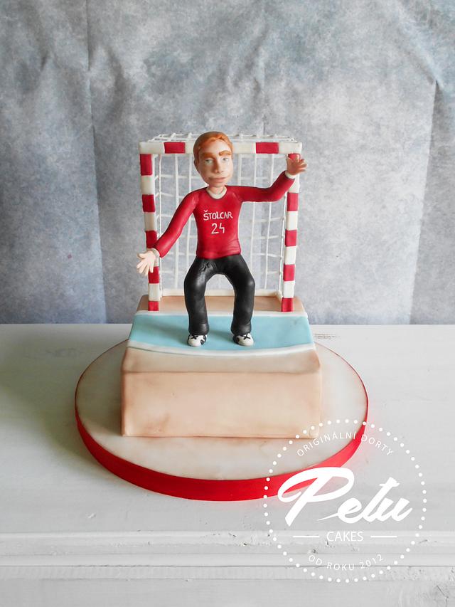 Handball Goalkeeper Cake By Petra Kratka Petu Cakes Cakesdecor