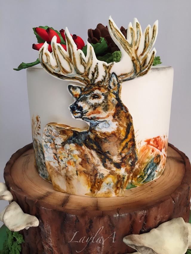 Deer hunting cake - Cake by Layla A - CakesDecor