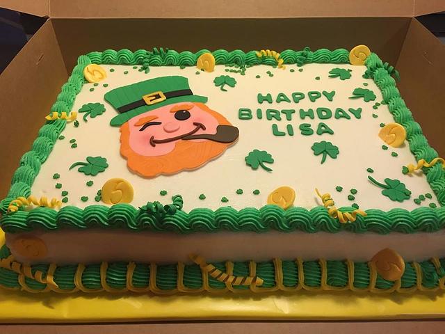 saint patricks day birthday cake