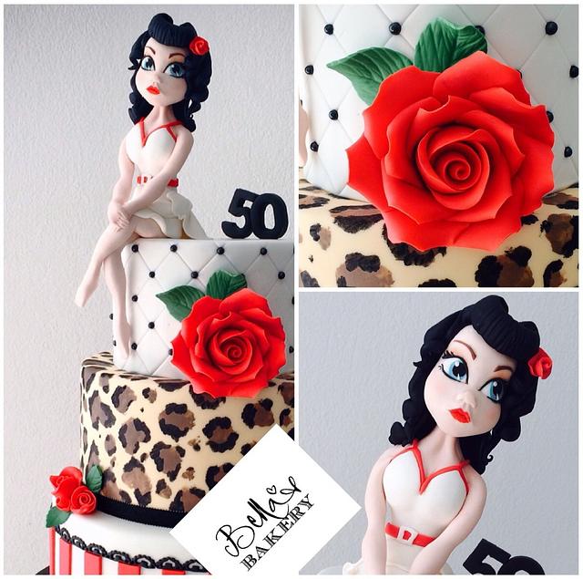 Pin-up cake - Cake by Bella's Bakery - CakesDecor