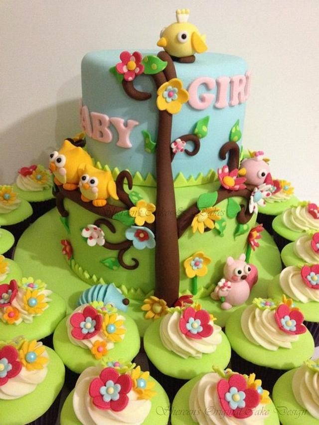 Liitle Owls Cake by Shereen CakesDecor Liitle Owls Cake by Shereen CakesDecor