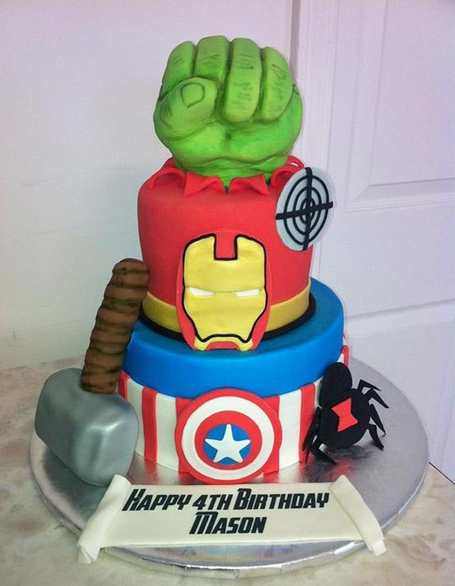 Avengers Cake by Kitti Lightfoot CakesDecor