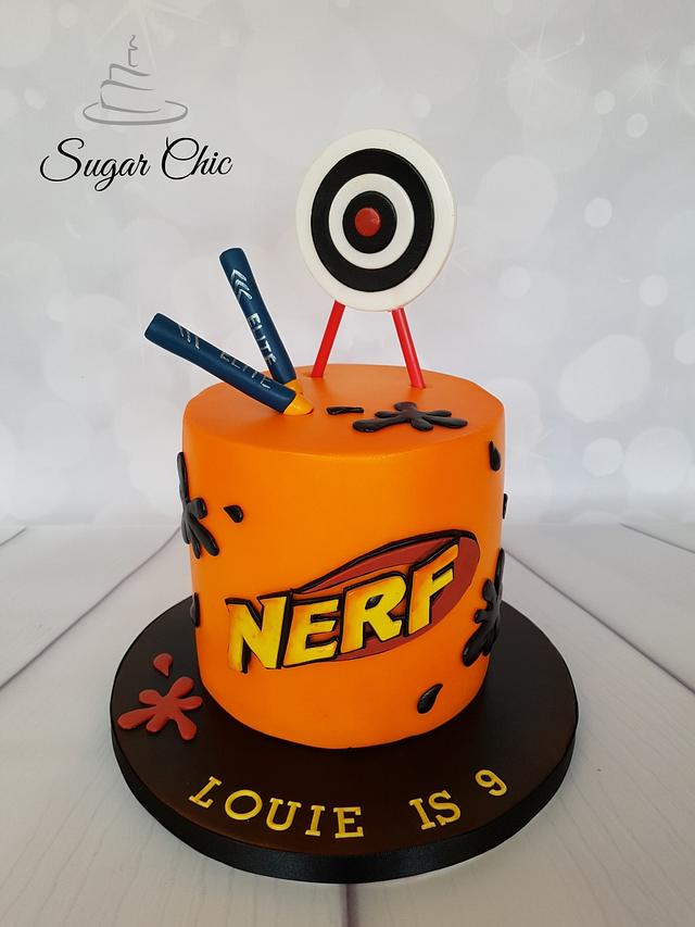 NERF Birthday Cake Cake by Sugar Chic CakesDecor