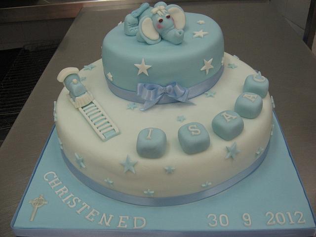 little boys christening cake - Decorated Cake by - CakesDecor