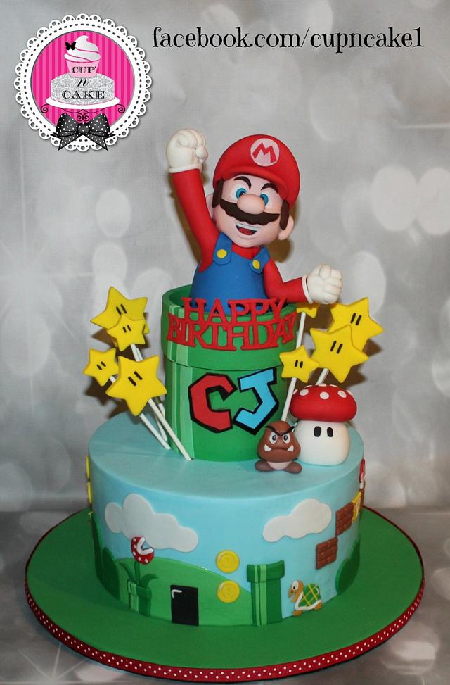 Mario Bros Cake Cake By Danielle Lechuga Cakesdecor