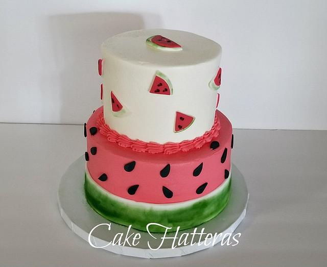 Here's our small three tier watermelon cake. A perfect and healthy way to  celebrate. We made this for one of our dear customers. Happy… | Instagram