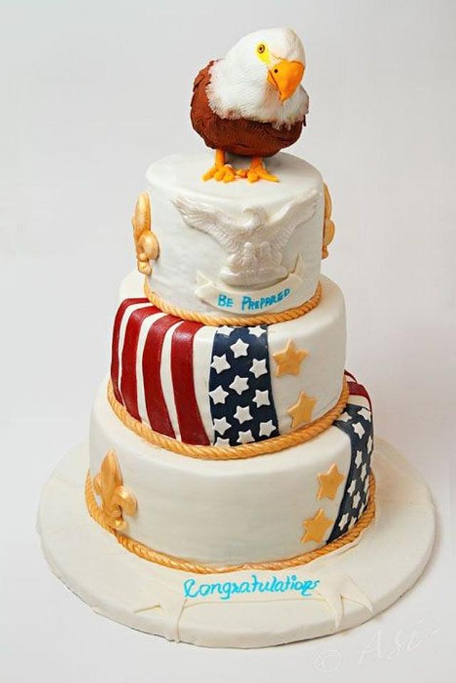Eagle scout Court of honor Ceremony Cake Cake by CakesDecor