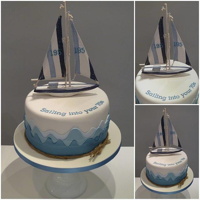 Sail Away Decorated Cake By Tiersandtiaras Cakesdecor 9017