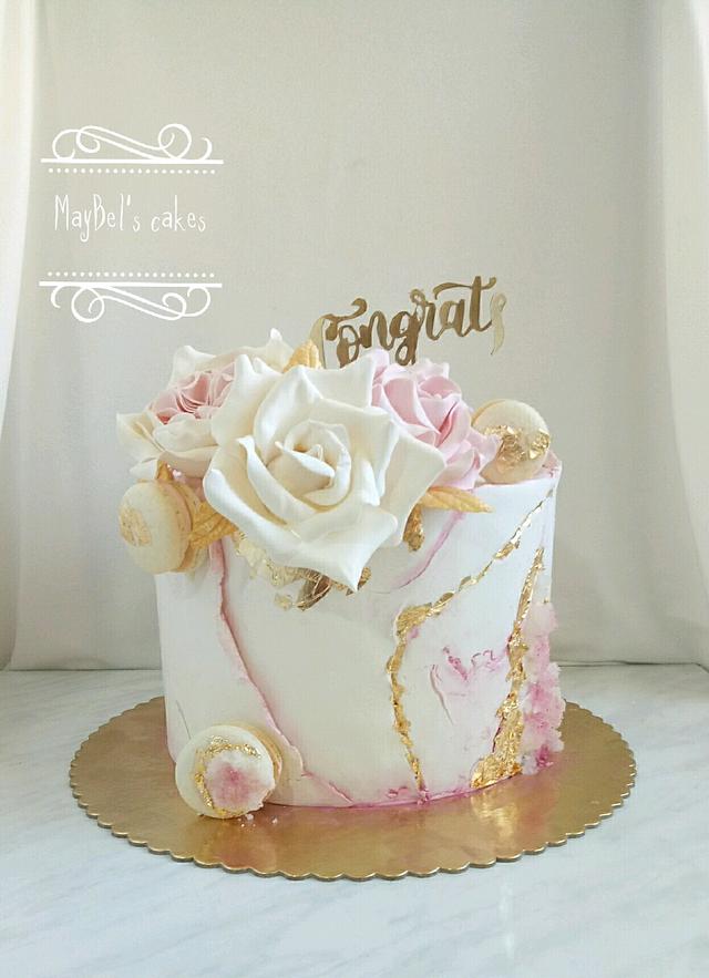 Congratulation cake - Decorated Cake by MayBel's cakes - CakesDecor