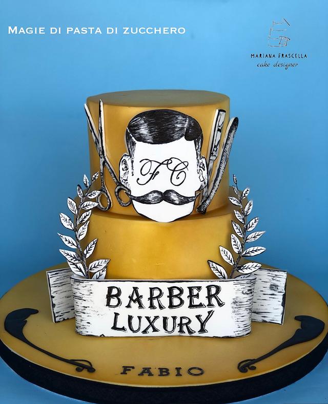 barber themed cake : r/cakedecorating
