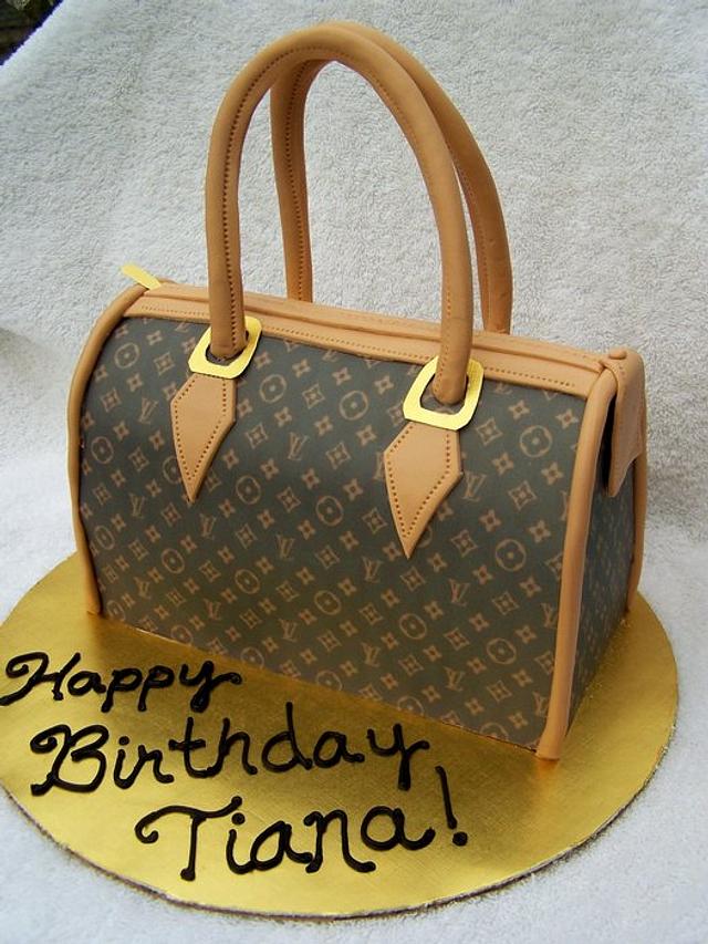 Louis Vuitton Brown Pattern Edible Image