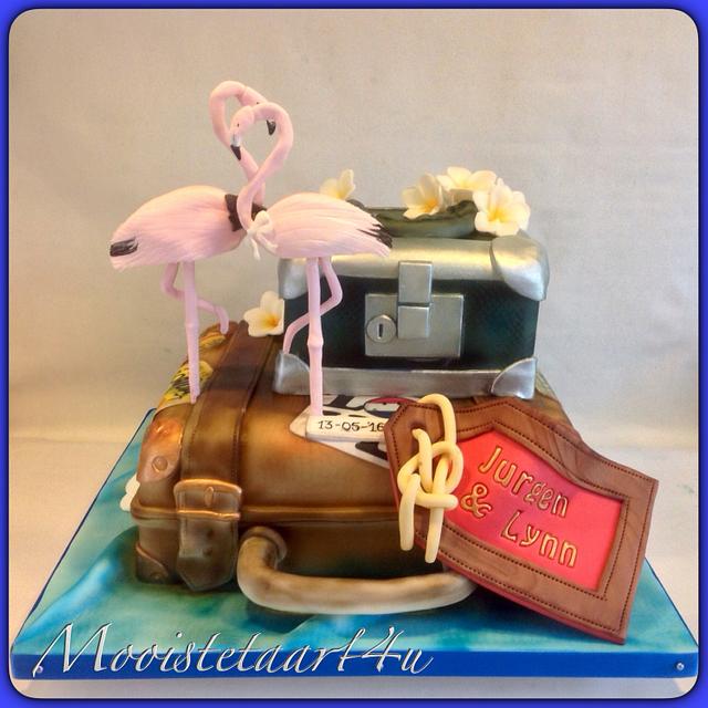 Weddingcake suitcases... - Decorated Cake by - CakesDecor