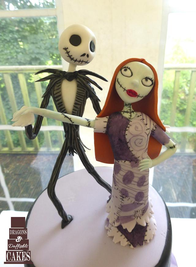 Jack Skellington and Sally - Cake by Dragons and - CakesDecor