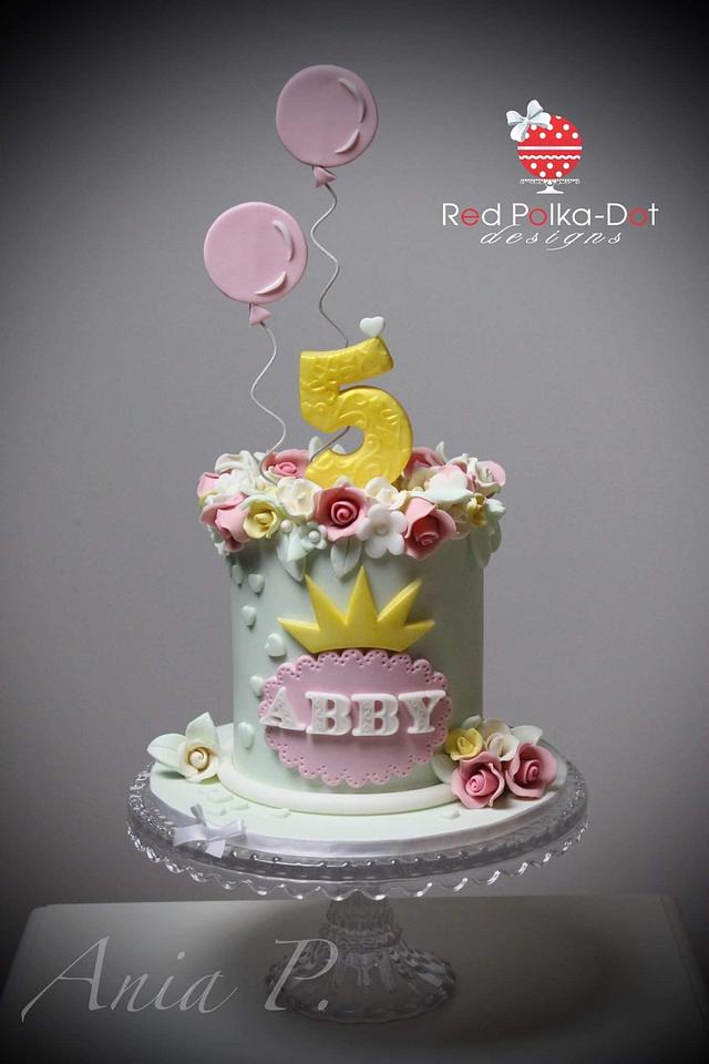 Girly Birthday - Decorated Cake by RED POLKA DOT DESIGNS - CakesDecor