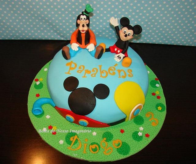 Mickey and Goofy Cake