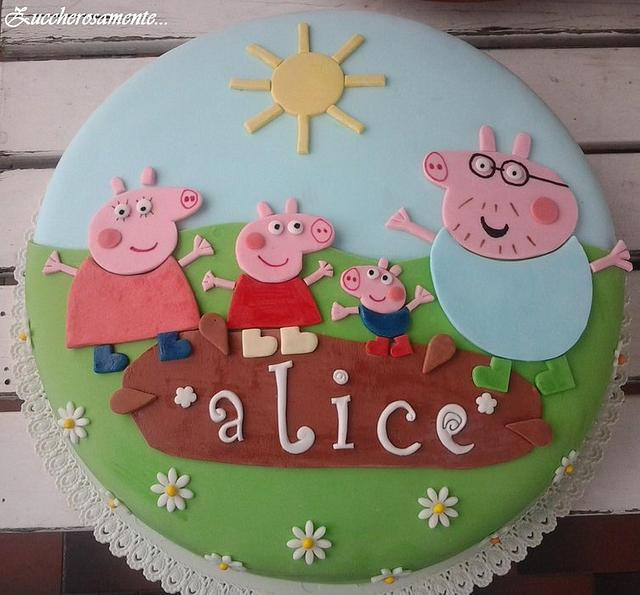 Peppa Pig Family Cake Cake By Silvia Tartari Cakesdecor