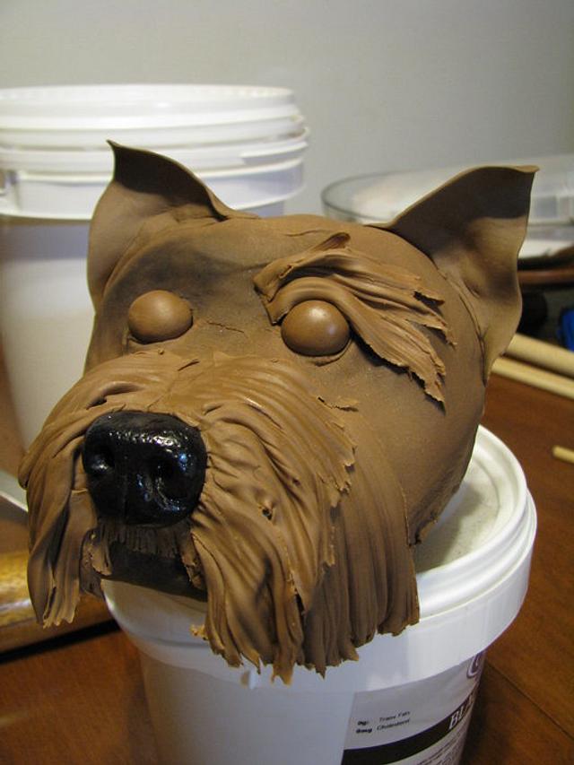 Yorkie Dog Cake