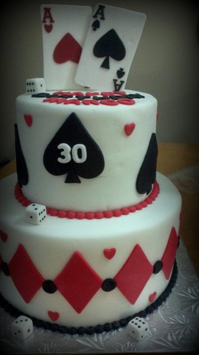 30th birthday cake - Decorated Cake by DeliciasGloria - CakesDecor