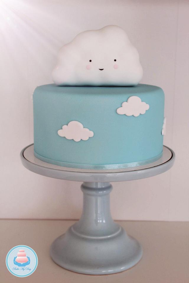 Rainbow and Cloud Theme Cake - Soet Cakes