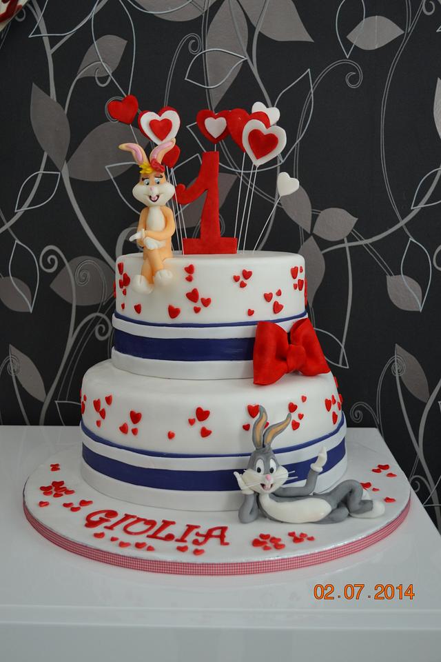 Looney Tunes 1st birthday cake - Decorated Cake by - CakesDecor