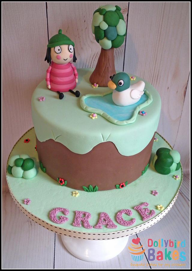 Sarah & Duck - Decorated Cake by Dollybird Bakes - CakesDecor