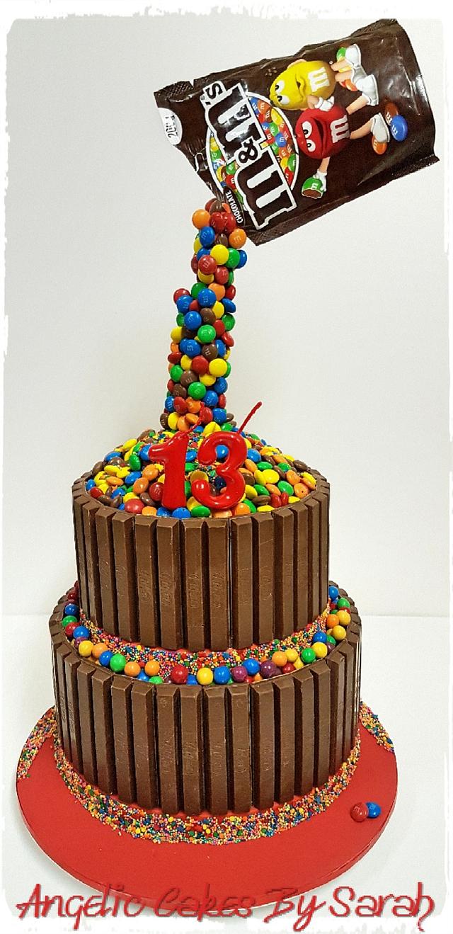 M&M Chocolate 3D Cake - Decorated Cake by Angelic Cakes - CakesDecor