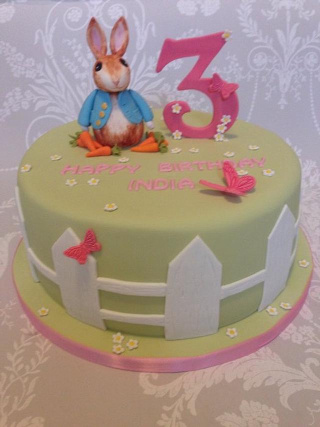 Peter Rabbit Birthday Cake - Decorated Cake by - CakesDecor